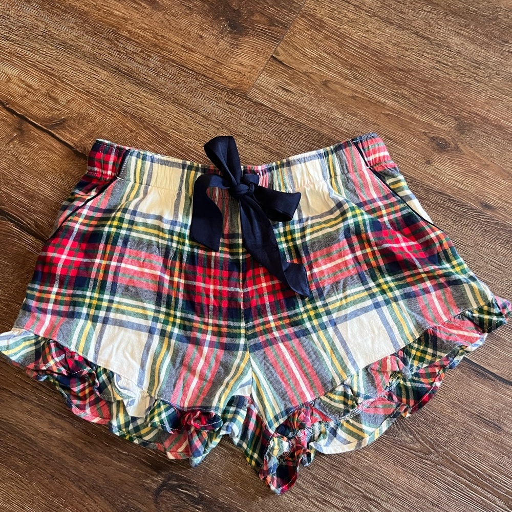 Aerie flannel sleep shorts